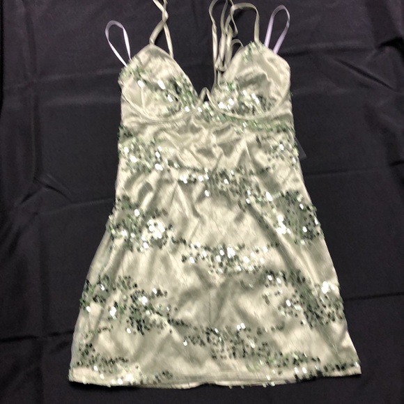 Lulu's Light Green Sequin Dress - Picture 13 of 13